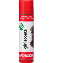 Lip Smacker Girl Scouts Chocolate P EAN Ut Butter Tagalongs Lip Balm Gloss Stick - $3.75