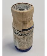 Vintage Bromo Seltzer Bottle; Original Label &amp; Screw Cap; 2 3/4" Tall Se... - $98.01
