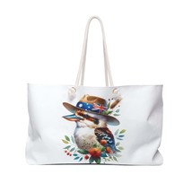 Personalised/Non-Personalised Weekender Bag, Australian Animals, Kookaburra, Lar - £38.40 GBP