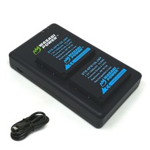 Wasabi Power NP-W126, NP-W126S Battery (2-Pack) Micro USB Dual Charger for Fuji  - £42.28 GBP