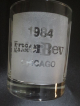 Interbev 1984 Chicago Seagrams Mixers Short Glass 12 0z - £4.26 GBP