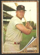 St Louis Cardinals Carl Sawatski 1962 Topps Baseball Card  #106  ! - £1.36 GBP