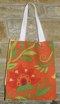 Handmade Orange, Green, Yellow,  Floral Tote Bag - $10.00