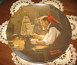 Norman Rockwell-Ship Builder-#4 Heritage Series-Collector-Knowles- 8.5&quot;-... - $150.16 MXN