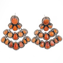 Mario D Navajo spiny oyster sterling chandelier earrings - £254.97 GBP