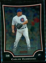 2009 Baseball Trading Card Topps Bowman Chrome #131 Carlos Zambrano Chicago Cubs - £7.61 GBP