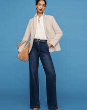 Women&#39;s J. Crew Chino Classic Blazer Jacket Size 2 - £33.71 GBP