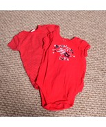 Pair of Red Piece outfits Great for Fourth Of July Size 9 months - $15.25 CAD