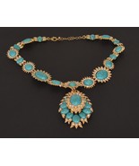Jewelry-SKU#x111/Off Park Collection Necklace, Gold Tone, White Crystals... - $64.80