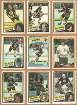 Boston Bruins 1984 OPC Team Lot Ray Bourque O&#39;Reilly Middleton Linseman Milbury - £10.86 GBP