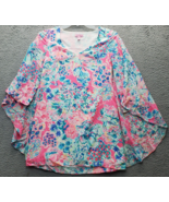Lilly Pulitzer Blouse Top Womens Size 00 Multi Floral Lined Long Sleeve ... - $50.81 CAD