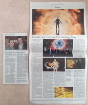 Lot 2 Seth MacFarlane/new Cosmos TV show clip - The New York Times March 2 2014 - £3.06 GBP