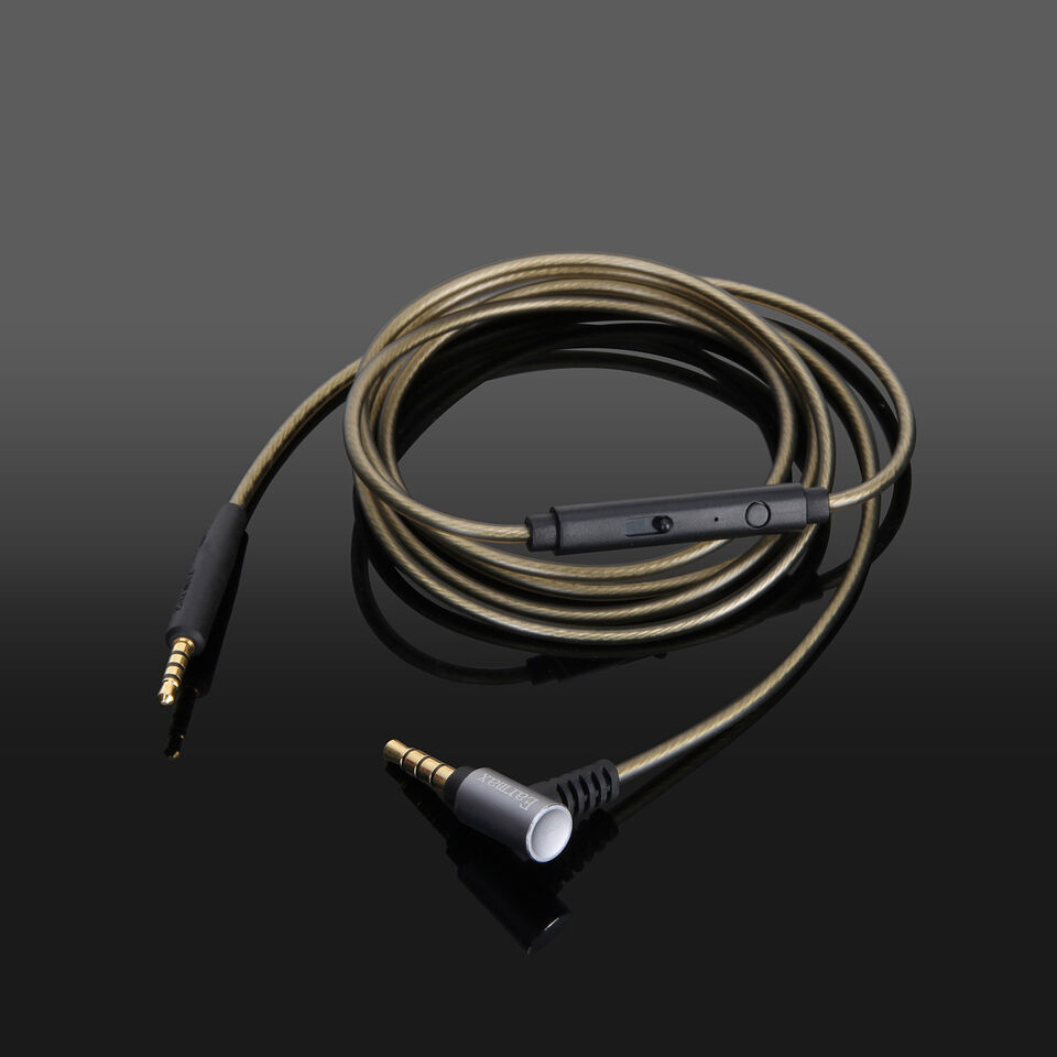 Silver Plated Audio Cable with mic For AKG N700NC NCM2 Y600NC Y400BT headphones  			