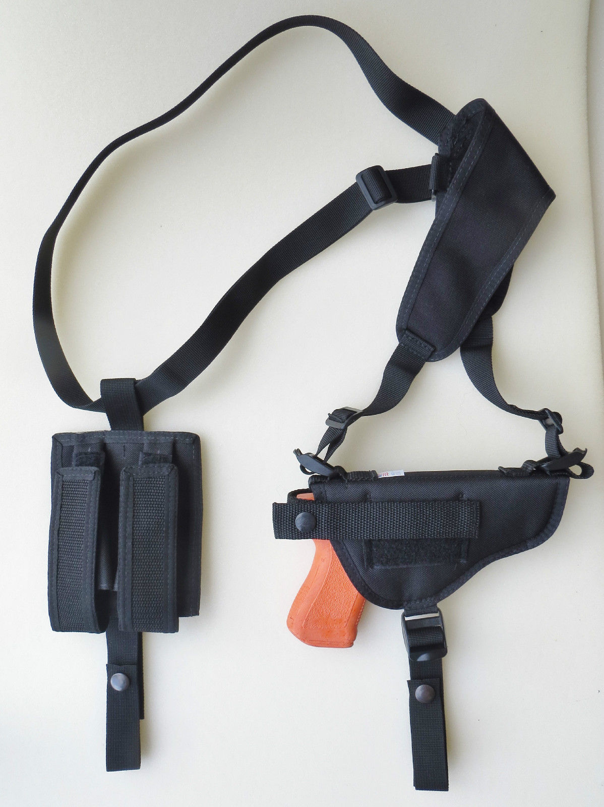 Shoulder Holster for SIG SAUER P220 & P226 with Underbarrel Laser Dbl Mag Pouch - $29.60