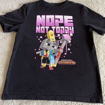 Mojang Minecraft Dungeons Boys Black Purple NOPE NOT TODAY Short Sleeve Shirt 8 - £9.79 GBP