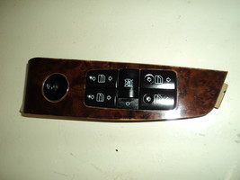 2003 MERCEDES BENZ S500 MASTER POWER WINDOW SWITCH WITH WOOD FINISHED BEZEL - $95.00
