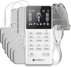 Fda-Cleared 4 Channels Rechargeable Electric Pulse Massager, Etekcity Te... - $44.94