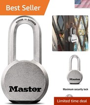 Magnum Solid Steel Padlock with Extended Shackle - Ultimate Security Sol... - $896.73 MXN