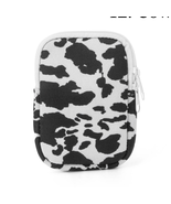 Zippered Pouch for Tumbler Black White Cow Print - £15.63 GBP