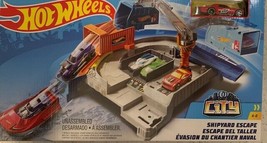 Hot Wheels City Shipyard Escape with Car Toy Set Mattel NEW - £14.94 GBP