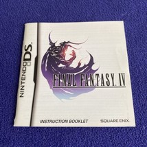 Final Fantasy IV 4 Nintendo DS English Instruction Manual Only! - £14.02 GBP