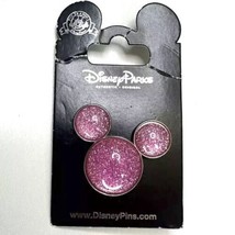 2010 Disney Pin 141975 Minnie Mouse Icon Pink Glitter 3D Sparkle Card Da... - $8.59