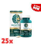 25 NEURIVA Ultra Decaf Nootropic for Focus, Memory &amp; Clarity, 60 Capsules - $4,668.55 MXN