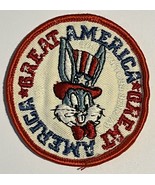 Bugs Bunny Great America Patch Red White &amp; Blue Sew On 3 inch Round Embr... - £5.46 GBP