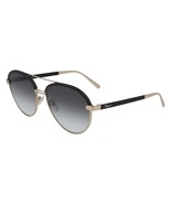 NEW SALVATORE FERRAGAMO SF 229SL 786 Rose Gold &amp; Black Leather Sunglasses - $232.60 CAD