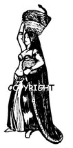 SNAKE DANCER new mounted rubber stamp WOMAN DANCE LADY - $6.50