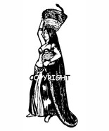 SNAKE DANCER new mounted rubber stamp WOMAN DANCE LADY - €5,64 EUR