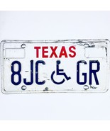  United States Texas Base Disabled License Plate 8JC GR - $324.51 MXN
