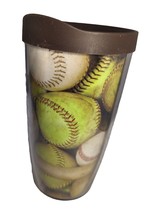 Tervis Baseball Insulated 16oz Tumbler Plastic &amp; Lid Hot Cold Made in US... - $14.73