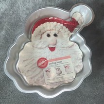 Wilton Christmas Holiday Cake Pan Smiling Santa with Instruction Pamphlet  - £19.18 GBP