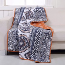 Greenland Home Fashions Gl-1510Jthr Medina Throw Blanket Saffron, 50 X 60 - £34.80 GBP