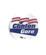 Vintage 1992 Presidential Campaign Pinback Button Bill Clinton Al Gore D... - $14.28 CAD