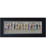 History of Women In Military Framed Print Poster 36x11.75  Flat Frame Mo... - $127.71