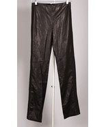 Ralph Lauren Black Label Laced Lambskin Leather Pants sz 6 - $360.00