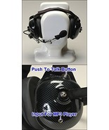 Carbon Fiber Finish Behind The Head Headset Includes Low Gain Microphone... - £191.99 GBP