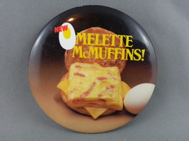 Retro Mc Donald&#39;s Canada Staff Pin - For the Omelette Mc Muffin - Circa 1984 !! - £15.18 GBP