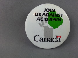 Vintage Government of Canada Pin - Stop Acid Rain - True 1980s Goodness !!! - $15.00