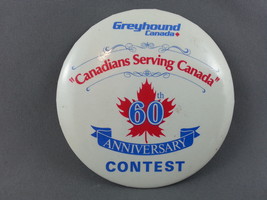 Greyhound Busline of Canada - 60th Anniversary Pin - Great Promo Piece  - £11.71 GBP