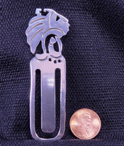 Taxco Mexican Sterling Silver Aztec Warrior Bookmark, Handcrafted, 16g - $36.00