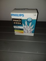 Philips 100ct Christmas Mini String Lights Clear Remains Lit - £9.40 GBP