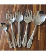 Wallace Astra Hostess Set Stainless Steel Casserole Spoon, Meat Fork, 5 Pcs - $58.15