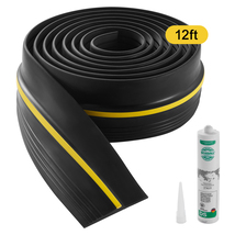 VEVOR Garage Door Threshold Seal,12Ft,PVC,Adhesive,Weatherproof,DIY,Black - $32.99
