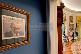 President Donald Trump Mugshot Hanging Up Near Oval Office 4X6 Photo - $8.99