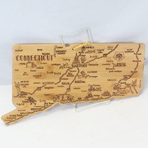 Totally Bamboo Destination Connecticut State Shaped Serving &amp; Cutting Board - £22.70 GBP