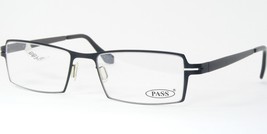 PASS P252 994 MATT BLACK UNIQUE RARE EYEGLASSES GLASSES 50-18-140mm Germany - $105.29