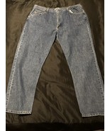 Wrangler Men’s Relaxed Fit Jeans 40x30 Blue Denim Classic Straight Made ... - $24.00 CAD